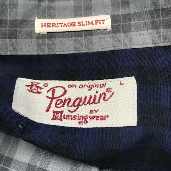 Men’s Grey Plaid Button Down Shirt - Picture 3 of 6